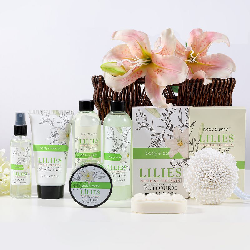 Body & Earth 9-Piece Lily Gift Set , 2 of 5