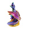 Glitter Lab 6.5 Inch Violet Dragon On Treasure Ornament Christmas Tree Ornament , Hand Painted Embellished (1PC) - 3 of 3