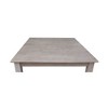 Solid Wood 36" X 36" Dining Table Weathered Gray - International Concepts - image 4 of 4