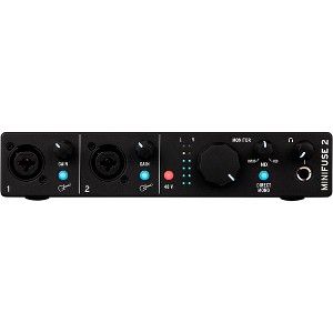 Arturia MiniFuse 2 USB Audio Interface, Black - 1 of 4