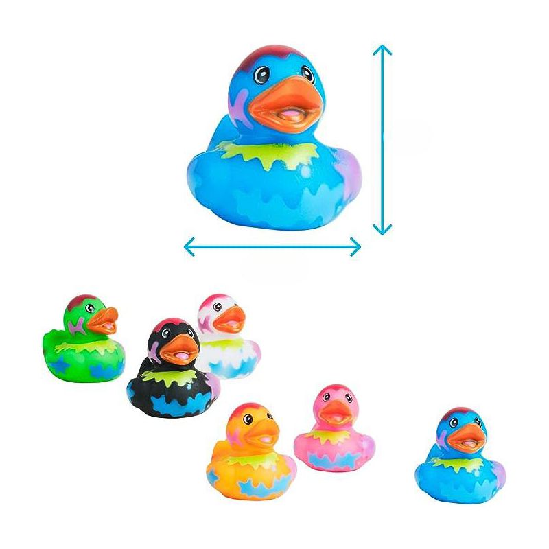 Kicko 2" Assorted Rubber Ducks for Sensory Play, 12 Pack, 3 of 4