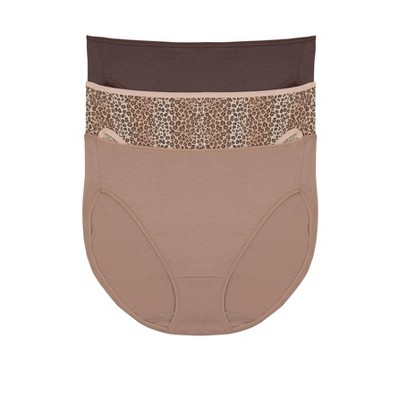 Cotton Modal Full Coverage Hi-Cut Underwear 3-Pack