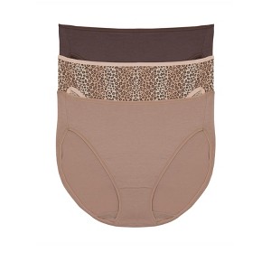 Cotton Modal Full Coverage Hi-Cut Underwear 3-Pack - 1 of 1