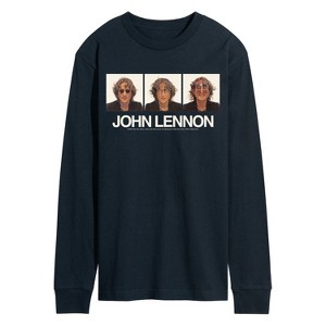 Men's - John Lennon - Glasses Portrait Long Sleeve Graphic T-Shirt - 1 of 3
