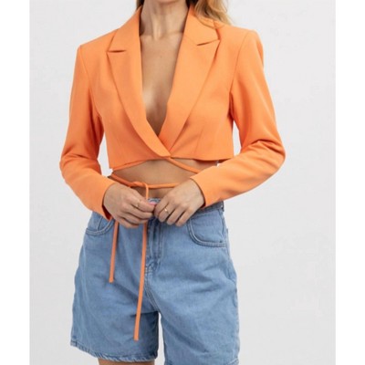 Women's SOHO SUMMER WRAP BLAZER TOP - Fore