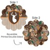 Big Dot of Happiness Gone Hunting - Deer Hunting Camo Baby Shower or Birthday Party Round Table Decorations - Paper Chargers - Place Setting For 12 - 3 of 4
