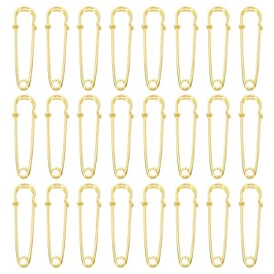 Unique Bargains Metal DIY Blankets Crafts Brooch Making Home Sewing Large Safety Pins 24 Pcs - 1 of 4