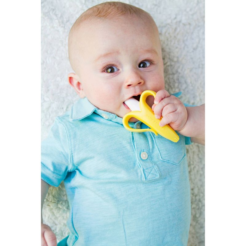 Baby Banana Infant Teething Toothbrush, 4 of 12