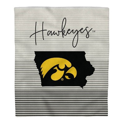 NCAA Iowa Hawkeyes Ultra Fleece State Stripe Blanket