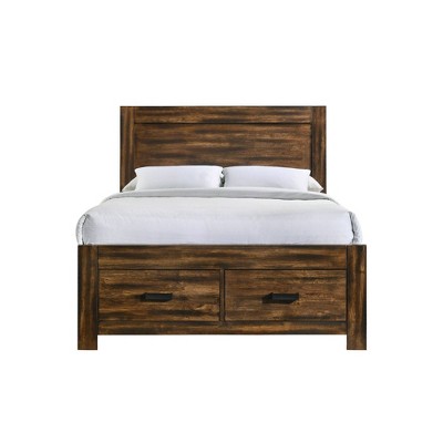 Full Wren Platform Storage Bed Chestnut - Picket House Furnishings