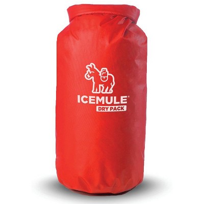 IceMule 1300 Pro Dry Pack 10 Liter Outdoor Water Resistant Travel Sized Nylon Camping Food Storage Pouch and Dry Bag, Red