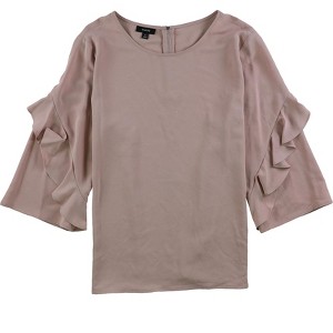 Alfani Womens Zip-Back Ruffled Blouse - 1 of 1