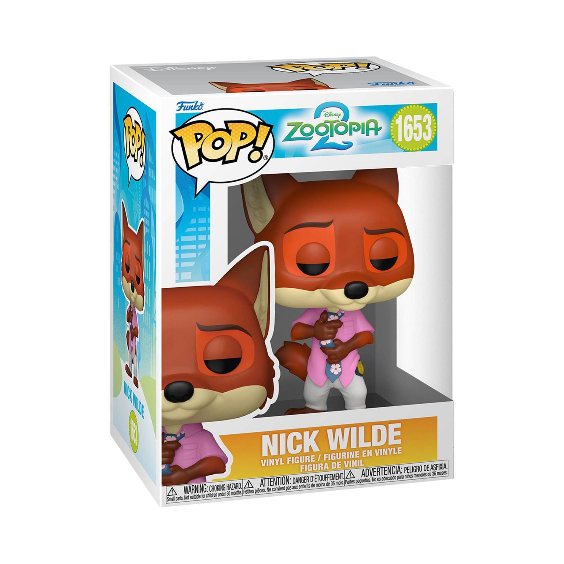 Funko Pop! Disney Zootopia 2- Nick Wilde Vinyl Figure #1653