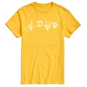 Men's - Instant Message - Love Skeleton Short Sleeve Graphic T-Shirt - 1 of 4