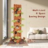 Tangkula 90.5" Tall Multifunctional Cat Tree w/ Private Condos Sisal Covered Scratching Panel - 4 of 4