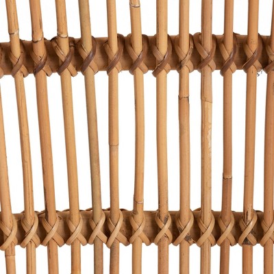 Murai 39" Brown Rattan Counter Height Barstool