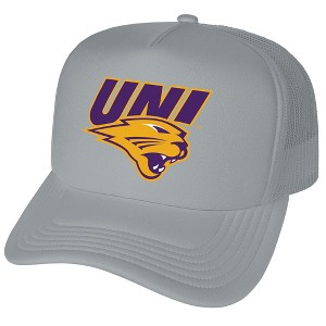 University Of Northern Iowa Primary Logo Foam Trucker Cap Grey Os - 1 of 4