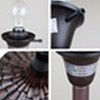 HomeStock ADIA Tiffany-Style Dark Bronze 1-Light Victorian Torchiere Floor Lamp 14" Shade - 2 of 4