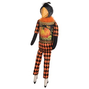 GALLERIE II Caine Crow Pumpkin Pie Halloween Fall Harvest Art Doll Decor Decoration - 1 of 4