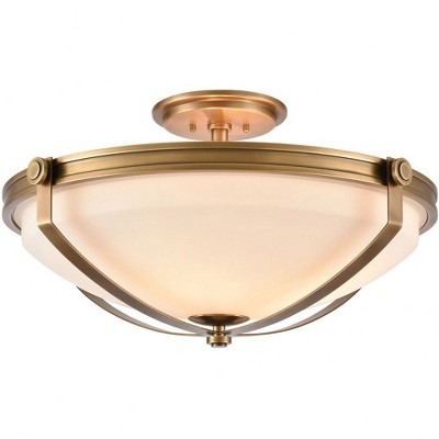 Elk Home Connelly 4 - Light Semi-Flush Mount in  Natural Brass