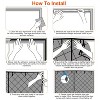 NewHome"16x7 FT Magnetic Thermal Insulated Garage Door Curtain for Winter, Windproof, Soundproof & Weatherproof"Grey - 4 of 4