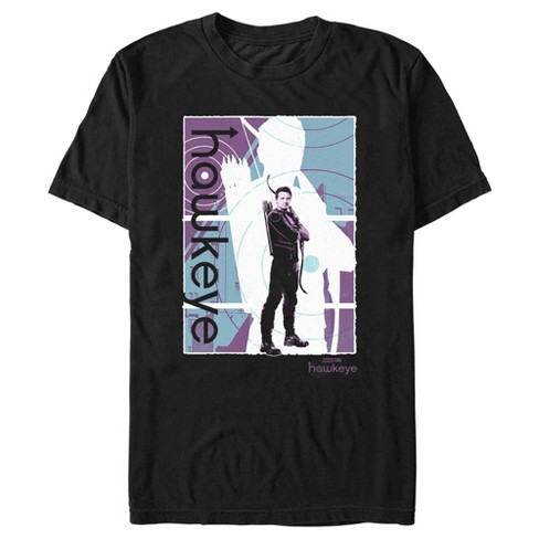 Men's Marvel Hawkeye Purple Poster T-shirt - Black - Large : Target