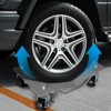 Car Dolly, 4 Piece Heavy-Duty Vehicle Dolly - 6000 Lbs Capacity with Brakes, for Cars, Trucks, Trailers, Motorcycles, Boats - 2 of 4