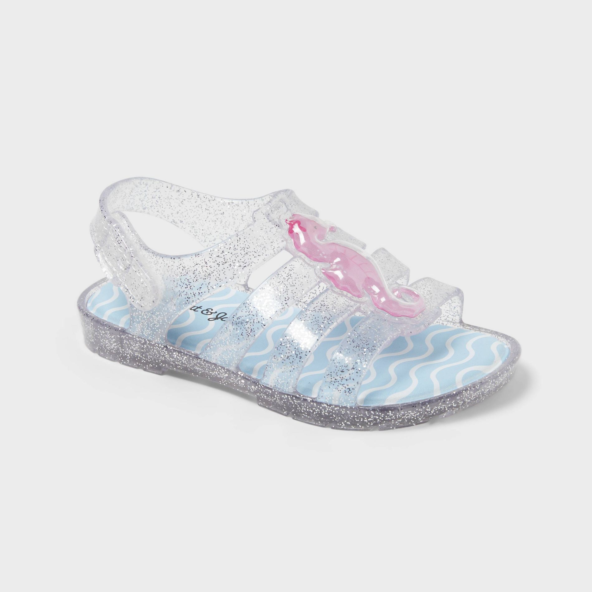 Toddler Girls' Delia Seahorse Jelly Casual Sandals - Cat & Jack™ Clear