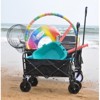 RISOKEYS Foldable Wagon Cart,with - Heavy-Duty Steel Frame & 600D Polyester,Folding Design for Beach, Camping,Groceries - 2 of 4