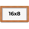 PosterPalooza | Panoramic Classic Brown Picture Frame - UV Acrylic, Foam Board Backing, Hanging Hardware - 2 of 4