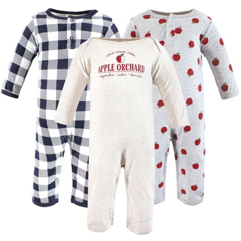 Hudson Baby Infant Boys Cotton Coveralls, Apple Orchard - image 1 of 4