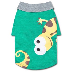 Touchdog (R) 'Arubark' Caribbean Style Dog Polo T-Shirt - 1 of 4