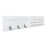 Sydney Wall Shelf with Hooks and Mail Sorter - White - image 3 of 4