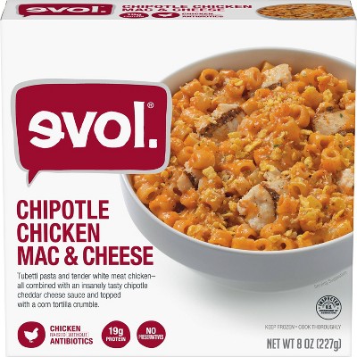 Evol Frozen Chipotle Chicken Macaroni and Cheese - 8oz