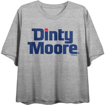 Dinty Moore Soup Logo Juniors Heather Gray T-shirt