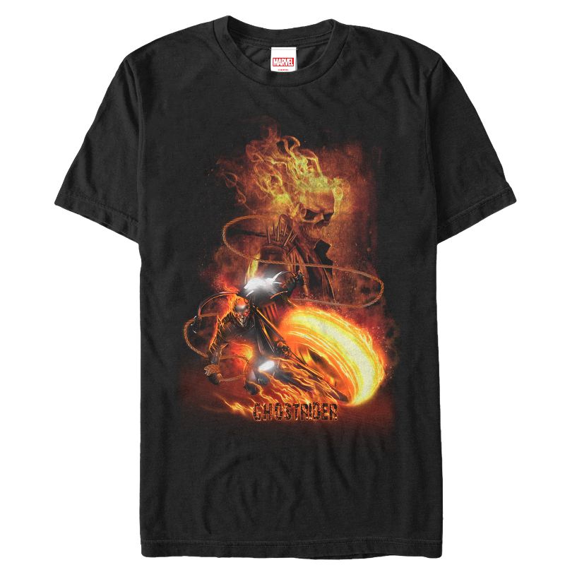 Men's Marvel Ghost Rider Fire Fury T-Shirt, 1 of 5