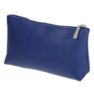 Unique Bargains PU Leather Travel Portable Makeup Bag 1 Pc - 1 of 4