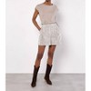 Women's Sequin Pullon Shorts - APRICOT - 3 of 4