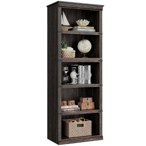 3/ 5-Tier Book Shelf, Tall Floor Standing Bookshelf, Modern Wide Display Storage Shelves for Home Office Living Room Bedroom - 1 of 4