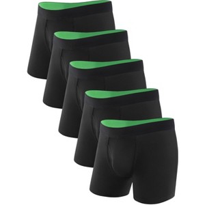 TIICHOO Washable Incontinence Underwear for Men Cotton Leak Proof Boxers Briefs 5 Pack - 1 of 4