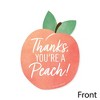 Big Dot of Happiness Sweet as a Peach - Shaped Thank You Cards - Fruit Themed Baby Shower or Birthday Party Thank You Note Cards with Envelopes 12 Ct - 3 of 4