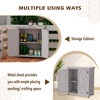 Vynxaria Potting Bench with Storage Cabinet and Metal Top - Ideal Outdoor Work Station for Patio Gardening and Planting. - 4 of 4