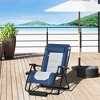Outsunny Zero Gravity Lounger Chair, Folding Reclining Patio Chair with Cup Holder, Headrest, Footrest, for Poolside, Camping - 2 of 4