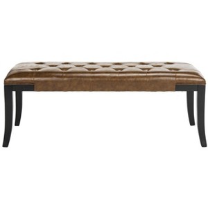 Tyler Bench - Saddle - Safavieh - 1 of 4