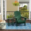 WestinTrends Malibu HDPE Outdoor Patio Folding Poly Adirondack Chair with Side Table (2-Piece Set) - 2 of 4