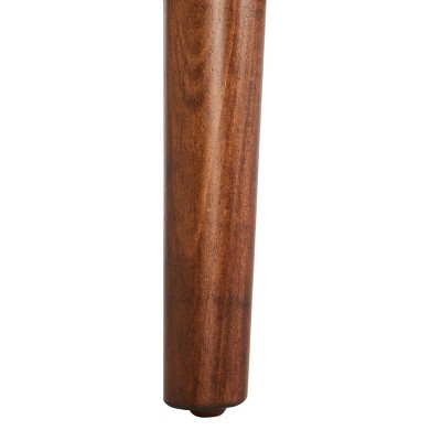 Mid-Century Dark Walnut Double Dresser with Bronze Pulls