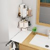 Attop Acrylic Corner Shower Shelf 2-Pack - Wall-Mounted Bathroom Shelf for Glass/Tile/Smooth Walls, Space-Saving Storage Organizer - 3 of 4