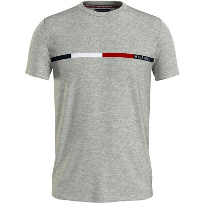 Tommy Hilfiger Mens Chest Bat Logo Basic T-Shirt