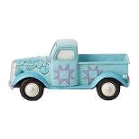 Jim Shore Blue Pick Up Truck Mini  -  One Figurine 2 Inches -  Heartwood Creek  -  6012428  -  Resin  -  Blue