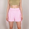Anna-Kaci Lounge Women's Gingham Lounge Shorts with Elastic Waistband Adjustable Side Tie Details and Relaxed Casual Fit - 4 of 4